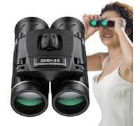 Petites jumelles - 200 × 25 HD optique compacte, télescope portable haute définition, large , design antidérapant et léger | Vision longue distance prise stable pour adultes et
