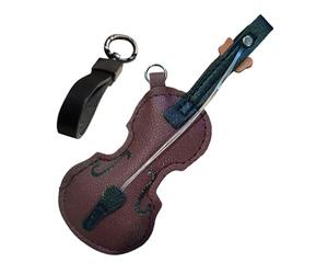 Petites Laves De Violon - Pendentif De Violon Musical | Clé En Métal | Instruments De Musique Clé | Instruments Musicaux Instruments Bijoux De Clés À Clés Pour Musiciens Boucle D'oreille