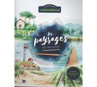 Petites leçons d'aquarelle : Les paysages Forêt, mer, campagne 17 projets pas-à-pas - Collectif - Massin - broché - Guide