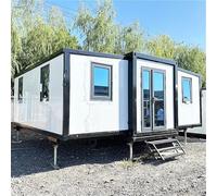 Petites maisons à vendre, petite maison portable préfabriquée avec chambre, cuisine et salle de bain - Maison modulaire pliable et extensible pour la vie à distance et hors réseau