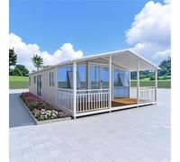 Petites maisons à vivre pour adultes, petite maison extensible avec 2 à 3 chambres - Maison modulaire pliable avec salle de bain complète et cuisine | Maison préfabriquée à vendre