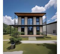 Petites maisons préfabriquées à deux étages à vendre, petite maison modulaire extensible avec 4 à 6 chambres, cuisine complète et salle de bain, design de luxe pour la location de vacances ou la vie