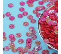 Petites paillettes mates 9 mm en vrac pour décoration de mariage/artisanat, accessoires pour femmes, paillettes 10 g/20 g - gros rouge - 9 mm 50 g