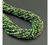 Petites perles à facettes en pierre de 2 mm, 3 mm, 4 mm, rondes, améthystes, agate, quartz, lazuli, perles en vrac pour la fabrication de bijoux, bracelet, épidote, 4 mm, environ 80 pièces