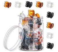 Petites pinces à cheveux durables - Pinces à cheveux élégantes pour grill/femme/bébé | Reste en place sans tirer ni accrocher, forte adhérence, | Plastique durable, robuste - Tortue & Noir et