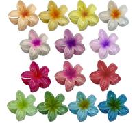 Petites pinces à cheveux fleur, 14 pcs Pinces à Cheveux Barrettes plage fleurs, pinces à cheveux à tenue forte, Pinces à Cheveux en Forme de Fleur, Accessoires de Coiffure pour Femmes