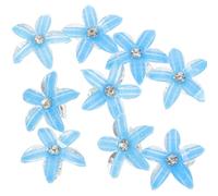 Petites Pinces à Cheveux Fleur Ornées de Cristaux 10 Pièces pour Filles | Style Classique, Décoration Capillaire, Format Mini, Usage Shopping et Voyage, Lot de Dix Pièces