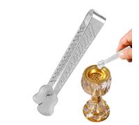 Petites Pinces À Encens - 9,5 Cm Mini Pinces De Service, Pince À Charbon Et Clip, Poignée Longue en Métal, pour Cônes D'encens, Église, Maison, Studio, Spa, Yoga, Bureaux, Méditation, Fêtes