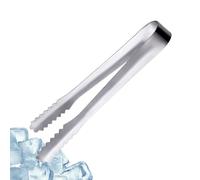 Petites pinces de service - Clip de glace en acier inoxydable | Pinces à apéritifs cubes de sucre de cuisine | Outils compacts pour dessert, collations, pince en acier inoxydable avec dents