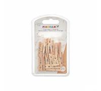 Petites Pinces Marron Bois (24 unités)