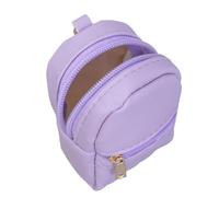 Petites pochettes en polyuréthane avec porte-clés pour porte-monnaie - Accessoire tendance pour une organisation facile du sac de rangement portable essentiel, violet, Beauté de masse