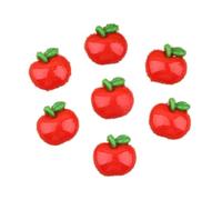 Petites pommes 50pcs résine rouge Apple Flatback Button Craft Appliques pour la veille de Noël