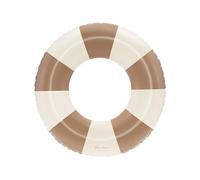 Petites Pommes Bouée de natation pour enfant, 60 cm (3-6 ans), café | Design rayé, imprimé à la main, sans BPA, coutures douces confortables, pliable