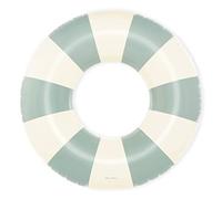 Petites-Pommes gonflables pour adultes - Chambre à air durable, bouée de bain à rayures classiques imprimées à la main, coutures douces et confortables, flotteurs pliables pour voyage, vert