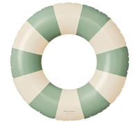 Petites Pommes Piscine Gonflable pour Enfants - Cerceau de Natation Robuste, imprimé à la Main, Motif à Rayures Classiques, Coutures Confortables, Facile à Transporter