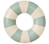 Petites Pommes Piscine Gonflable pour Enfants - Cerceau de Natation Robuste, imprimé à la Main, Motif à Rayures Classiques, Coutures Confortables, Facile à Transporter