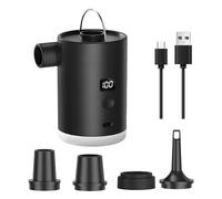 Petites pompes à air de 3600 mAh - Gonflage rapide - Pour lit gonflable, piscine, accessoires essentiels de voyage - Gonflage rapide - Dégonflage électrique