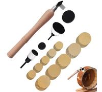 Petites ponceuses pour espaces restreints, ponceuse à bol | Disques de ponçage pour ponceuse à main | Outil de ponçage du bois, outils de travail du bois, artisanale avec 2 têtes de roulement