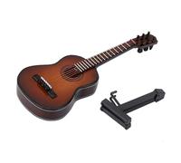 Petites répliques de guitare classique, ornement d'art en bois, structure de modèle, convient pour la présentation sur les étagères, les bureaux, les ornements de bureau