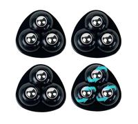 Petites roues pivotantes - Mini poulie en acier inoxydable de 4 pièces, rouleaux adhésifs à trois types de pâte, kit de déplacement pour appareils ménagers, accessoire de mobilité de boîte d'im