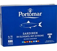 Petites sardines au citron et aux olives Huile avec peau et avec arêtes (plain), 3 x 50g
