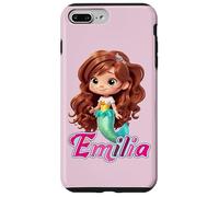 Petites sirènes avec le nom Emilia Coque pour iPhone 7 Plus/8 Plus