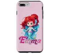 Petites sirènes avec le nom Emma Coque pour iPhone 7 Plus/8 Plus