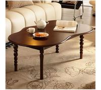 Petites Tables à Café et à Thé Table Basse Nuages Irréguliers Tables à Café en Chêne Moderne du Milieu du Siècle Bureau à Café Nuageux, Centre de Salon Table à Café Basse,Walnut