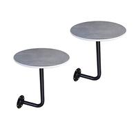 Petites Tables Basses murales pour café d'extérieur, Petite Table Ronde Murale, Table à thé de Loisirs Moderne pour Salle à Manger, laiterie, Ferme, Bureau, Balcon