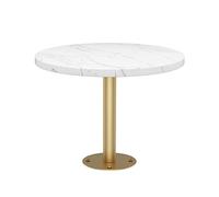 Petites Tables Basses murales Table Basse Murale Nordique Simple et Moderne en marbre pour thé au Lait Petite Table Ronde avec Base en métal