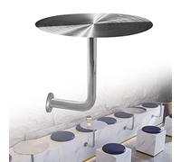 Petites Tables Basses murales, Table Basse Ronde Moderne en Acier Inoxydable pour café, laiterie, Dessert, Centre Commercial, Style Industriel