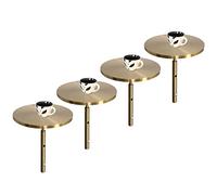 Petites Tables Basses murales, Table de lit, Hauteur 45 cm, côté pour lit ou canapé, Bureau pour Ordinateur Portable, Petit Bureau Rond Mural pour café, Salle à Manger, Bar de Loisirs