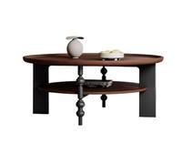 Petites Tables d'Appoint pour Chambre Art Table Basse en Bois Massif Salon Petit Appartement Ronde Moderne Table à Thé Simple Chambre Table d'appoint Table Basse Pour Le Salon(80cm)