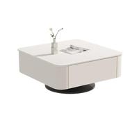 Petites Tables D'appoint pour Chambre Petite Table Basse, Table à thé carrée, Plateau en Pierre, Table à thé légère, Luxe, Moderne, Salon, Maison Table Basse de Salon