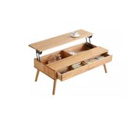 Petites Tables D'appoint pour Chambre Table Basse élévatrice en Bois Massif, chêne Nordique Simple, Table à thé multifonctionnelle for Salon, Table à Manger Moderne Table Basse de Salon