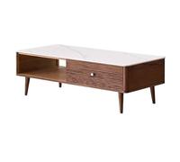 Petites Tables D'appoint pour Chambre Table Basse en Bois Massif Rock Board, Style Nordique, légère, Luxueuse, Moderne, for Petit Appartement, Salon, Maison, Simple Table Basse de Salon(120cm)