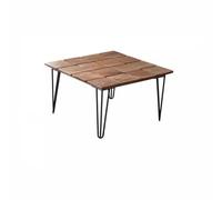 Petites Tables D'appoint pour Chambre Table Basse en Rondins De Luxe Moderne Et Légère, for Salon, Table À Thé Simple en Bois Massif, Combinaison De Table Basse for Balcon Table Basse de Salon(B,A)