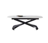 Petites Tables D'appoint Pour Chambre Table basse relevable en plaque de roche nordique Table à manger Table basse à double usage Petite table basse domestique Table à manger Table Basse de Salon