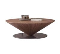 Petites Tables D'appoint pour Chambre Table Basse Ronde en Bois grainé, Table d'appoint for Chambre à Coucher, Salon, Maison, Petit Appartement, créative Table Basse de Salon(90cm)