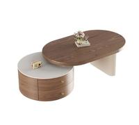 Petites Tables D'appoint pour Chambre Table Basse Ronde Simple et rétractable, Combinaison for la Maison, Le Salon, Table à thé Moderne Table Basse de Salon(140cm)