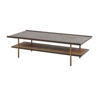 Petites Tables de Bout Table Basse Moderne Table à thé Nordique en Bois Massif, rétro, Double Couche, Table à Manger rectangulaire créative, Table de canapé de Ferme Tables Basses pour Le Salon