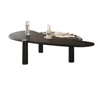 Petites Tables de Bout Table Basse Moderne Table basse en marbre for appartement, salon, grain de bois, ensemble moderne, petite table d'appoint, meuble bar à café simple Tables Basses Pour le Salon