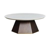 Petites Tables de Bout Table Basse Moderne Table Basse Ronde en marbre for Salon Moderne, Table d'appoint Bois, Meubles de Maison Tables Basses pour Le Salon