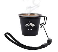 Petites tasses à café - Tasses portables en acier inoxydable, petites tasses de camping | pour et adultes, fête de famille, randonnée, voyage, vacances en plein air
