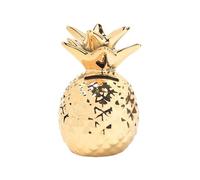 Petites tirelires en céramique en Forme d'ananas, Tirelire dorée, boîte d'épargne, décoration de Bureau for la Maison(Golden Pineapple)