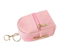 Petites trousses à cosmétiques élégantes pour femme en cuir synthétique robuste avec porte-clés - Organisateurs de maquillage de voyage, rose, as show, Décontracté