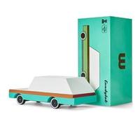 Petites voitures et mini modèles rétro classiques en bois Candylab Candycar Véhicules design pour enfants et adultes - Teal Wagon CND F240 G