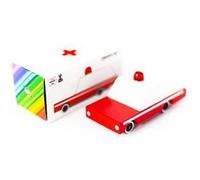 Petites voitures et mini modèles rétro classiques en bois Candylab Candycar Véhicules design pour enfants et adultes - Ambulance CND E185 G