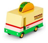 Petites voitures et mini modèles rétro classiques en bois Candylab Candycar Véhicules design pour enfants et adultes - Taco Van CND F767 G