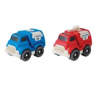 Petites Voitures - Pack De Police Et Camion De Pompier Multicolore TU